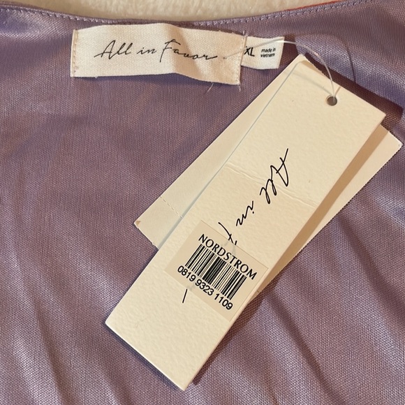 NWT All In Favor Women’s Lilac Red Floral Dress Size XL - Picture 8 of 8